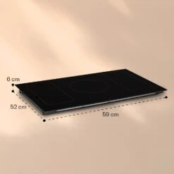 Victoria 5 Flex Induktionskochfeld Einbau 7400W 2 Flexzonen Timer -Klarstein 10040203 yy 0009 dimensions