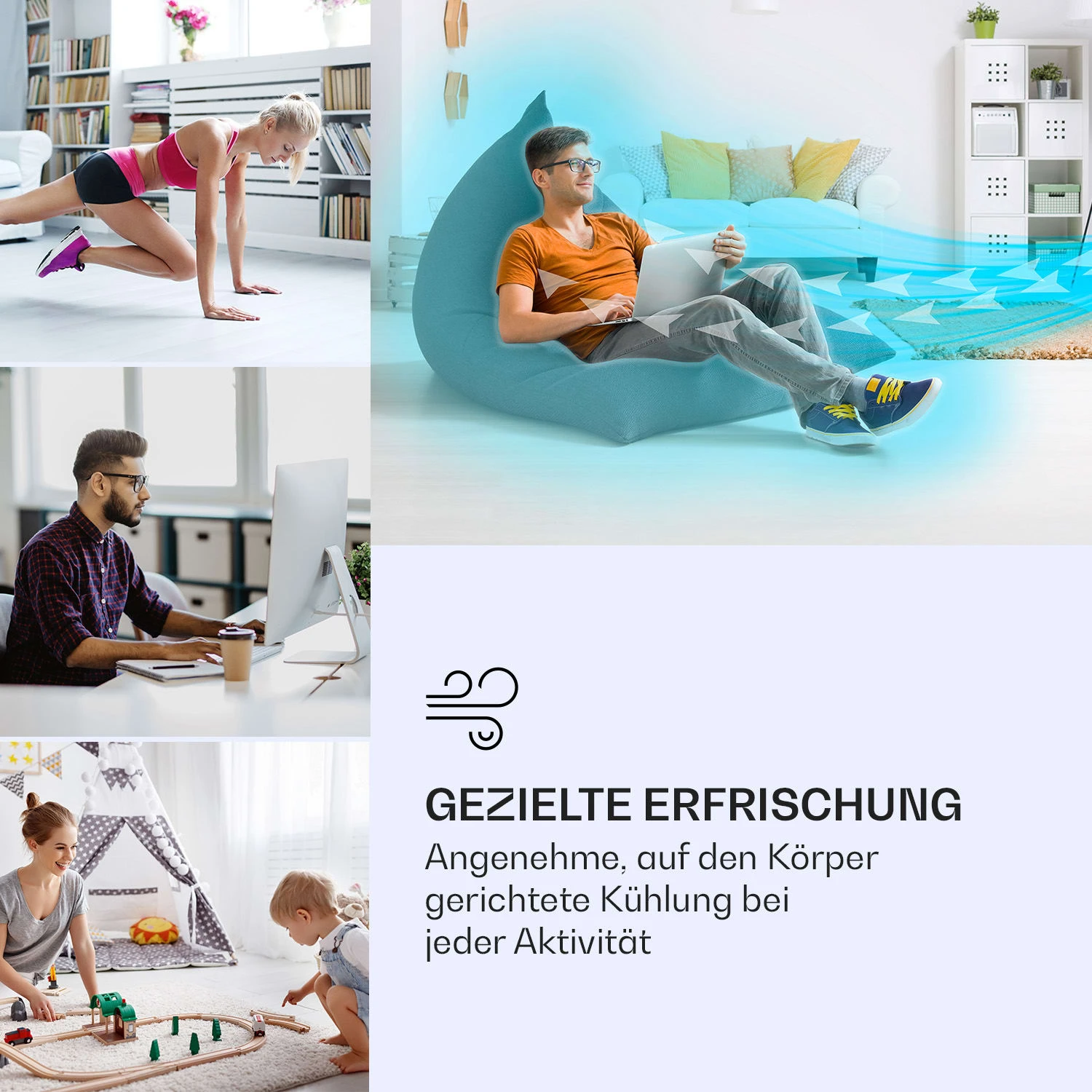 Skyscraper Ice Smart 4-in-1 Luftkühler & Ventilator WiFi 210m³/h Fernbedienung 5 Skyscraper Ice Smart 4-in-1 Luftkühler & Ventilator WiFi 210m³/h Fernbedienung – Bild 5