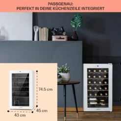 Shiraz 24 Uno Weinkühlschrank 63l 24Fl Touch-Bedienfeld 5-18°C -Klarstein 10040217 de 0006 logo