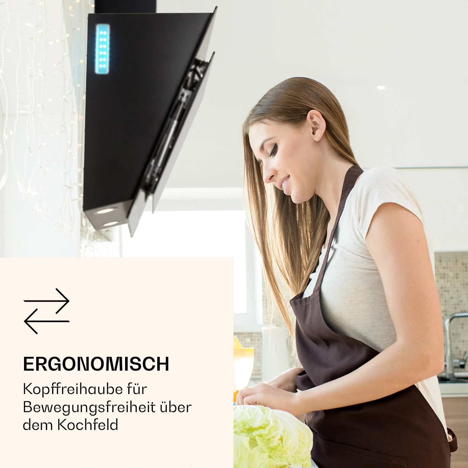 Aurora 90 Smart Dunstabzugshaube 550 M³/h 90cm Kopffrei Ambiente-Licht EEC A++ 2 Aurora 90 Smart Dunstabzugshaube 550 M³/h 90cm Kopffrei Ambiente-Licht EEC A++ – Bild 2