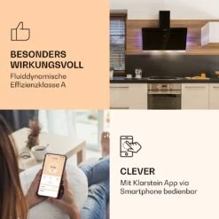 Aurora 90 Smart Dunstabzugshaube 550 M³/h 90cm Kopffrei Ambiente-Licht EEC A++ 10 Aurora 90 Smart Dunstabzugshaube 550 M³/h 90cm Kopffrei Ambiente-Licht EEC A++ -Klarstein 10040236 de 0003 logo