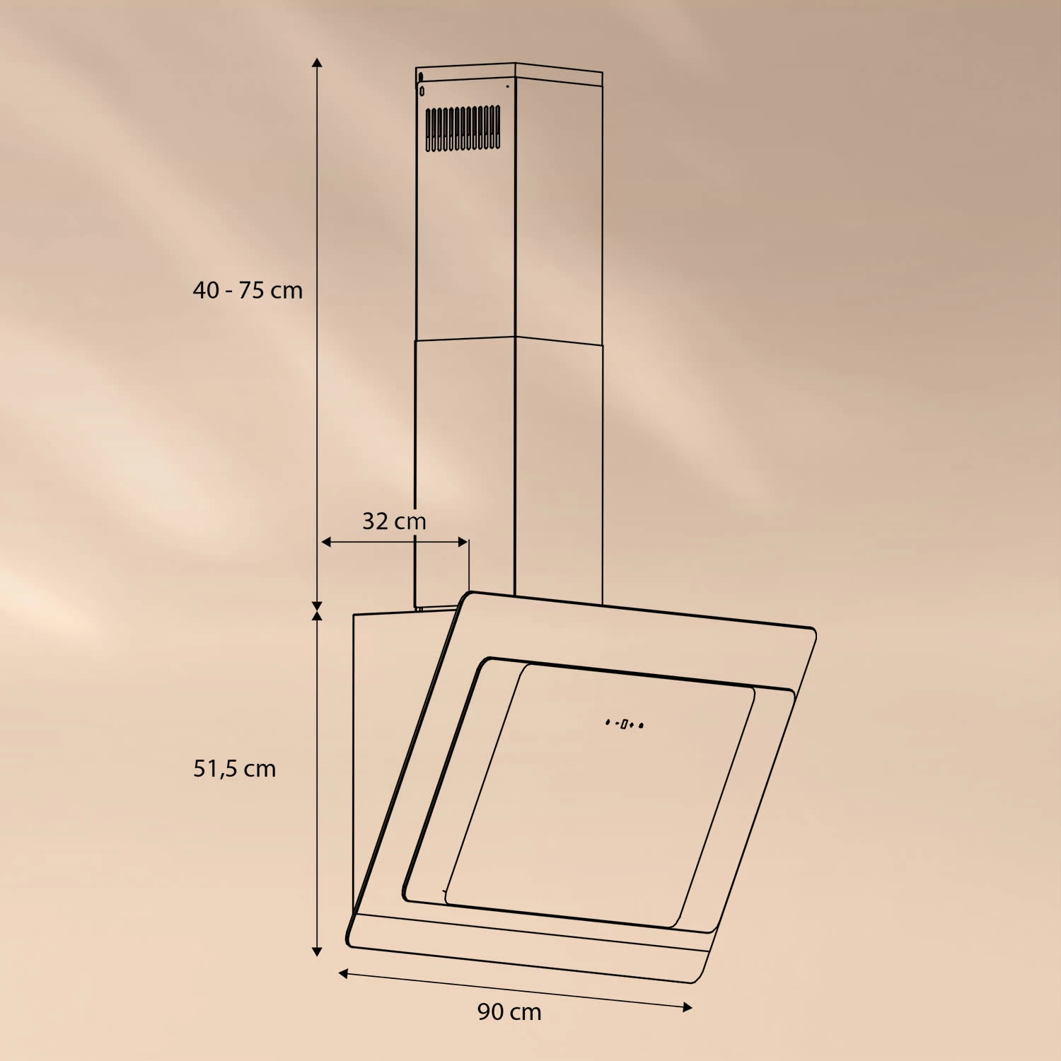 Aurora 90 Smart Dunstabzugshaube 550 M³/h 90cm Kopffrei Ambiente-Licht EEC A++ 7 Aurora 90 Smart Dunstabzugshaube 550 M³/h 90cm Kopffrei Ambiente-Licht EEC A++ – Bild 7