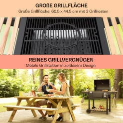 Aberdeen Single Holzkohlegrill -Klarstein 10040292 de 0004 usp