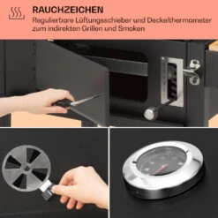 Aberdeen Single Holzkohlegrill -Klarstein 10040292 de 0005 usp