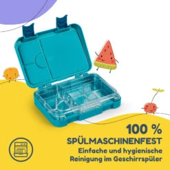 Junior Lunchbox 6 Fächer 21,3 X 15 X 4,5 Cm (BxHxT) BPA-frei -Klarstein 10040340 de 0005 usp