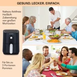 Crisp-Pro Heißluftfritteuse Air Fryer 1400W 2,8 Ltr Timer Edelstahl 10 Crisp-Pro Heißluftfritteuse Air Fryer 1400W 2,8 Ltr Timer Edelstahl -Klarstein 10040698 de 0005 usp