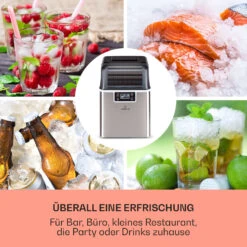 Chios Eiswürfelmaschine 20 Kg/24 H Auto-Clean 3,2-Liter Wassertank 9 Chios Eiswürfelmaschine 20 Kg/24 H Auto-Clean 3,2-Liter Wassertank -Klarstein 10041143 de 0003 logo