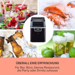 Chios Eiswürfelmaschine 20 Kg/24 H Auto-Clean 3,2-Liter Wassertank 9 Chios Eiswürfelmaschine 20 Kg/24 H Auto-Clean 3,2-Liter Wassertank -Klarstein 10041144 de 0003 logo