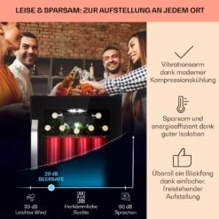 Beersafe 70 Craft Beer Edition Kühlschrank 70 Ltr Glastür Edelstahl 10 Beersafe 70 Craft Beer Edition Kühlschrank 70 Ltr Glastür Edelstahl -Klarstein 10041182 de 0003 usp