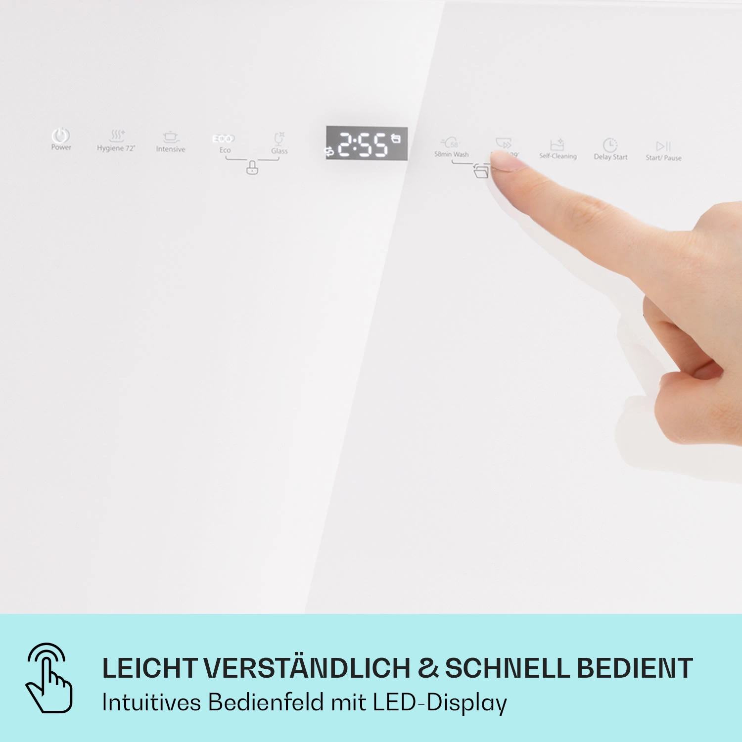 Emerald 5 Slim Geschirrspüler Freistehend 7 Programme Touch-Control 6 Emerald 5 Slim Geschirrspüler Freistehend 7 Programme Touch-Control – Bild 6