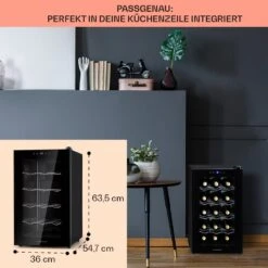 Barolo 15 Uno Weinkühlschrank 48 Ltr 15 Flaschen 11-18°C SingleZone 14 Barolo 15 Uno Weinkühlschrank 48 Ltr 15 Flaschen 11-18°C SingleZone -Klarstein 10041207 de 0006 usp