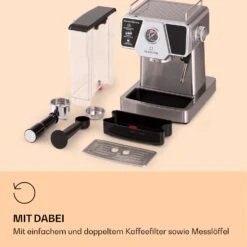 Libeica Espressomaschine 19 Bar Ca. 10 Tassen 1,8 Liter Milchschaum 14 Libeica Espressomaschine 19 Bar Ca. 10 Tassen 1,8 Liter Milchschaum -Klarstein 10041253 de 0007 logo