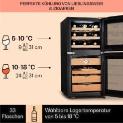 El Dorado 89 Humidor & Weinkühlschrank Touch 89L LED 12 El Dorado 89 Humidor & Weinkühlschrank Touch 89L LED -Klarstein 10041276 de 0004 logo