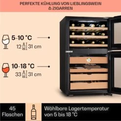 El Dorado 108 Humidor & Weinkühlschrank Touch 108L LED 12 El Dorado 108 Humidor & Weinkühlschrank Touch 108L LED -Klarstein 10041277 de 0004 logo