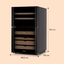 El Dorado 108 Humidor & Weinkühlschrank Touch 108L LED 16 El Dorado 108 Humidor & Weinkühlschrank Touch 108L LED -Klarstein 10041277 yy 0008 dimensions