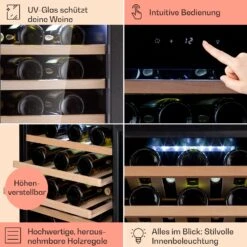 Barossa 50 Uno Weinkühlschrank 1 Zone 120 Ltr 50 Fl Touch-Display -Klarstein 10041307 de 0005 logo