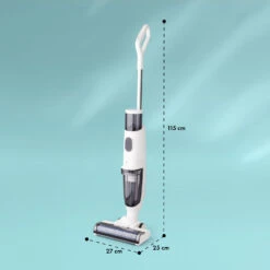 Caswell Nass-/Trockensauger Kabellos Akkubetrieben LED-Display -Klarstein 10041366 yy 0011 dimensions