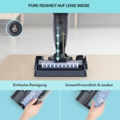 Caswell Plus Nass-/Trockensauger Kabellos Akkubetrieben LED-Display -Klarstein 10041383 de 0003 usp