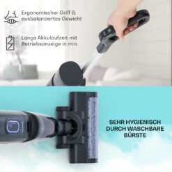 Caswell Plus Nass-/Trockensauger Kabellos Akkubetrieben LED-Display -Klarstein 10041383 de 0006 usp