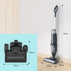 Caswell Plus Nass-/Trockensauger Kabellos Akkubetrieben LED-Display -Klarstein 10041383 yy 0008 usp