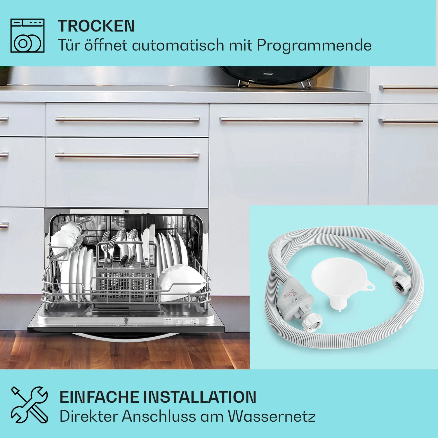 Havasia UV 8 Neo Tischgeschirrspüler UV-Licht Freistehend / Einbau 1380W 4 Havasia UV 8 Neo Tischgeschirrspüler UV-Licht Freistehend / Einbau 1380W – Bild 4