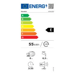 Havasia UV 8 Neo Tischgeschirrspüler UV-Licht Freistehend / Einbau 1380W 15 Havasia UV 8 Neo Tischgeschirrspüler UV-Licht Freistehend / Einbau 1380W -Klarstein 10041830 energy label