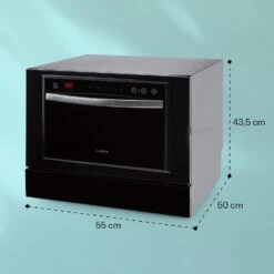 Havasia UV 8 Neo Tischgeschirrspüler UV-Licht Freistehend / Einbau 1380W 14 Havasia UV 8 Neo Tischgeschirrspüler UV-Licht Freistehend / Einbau 1380W -Klarstein 10041830 yy 0007 dimensions