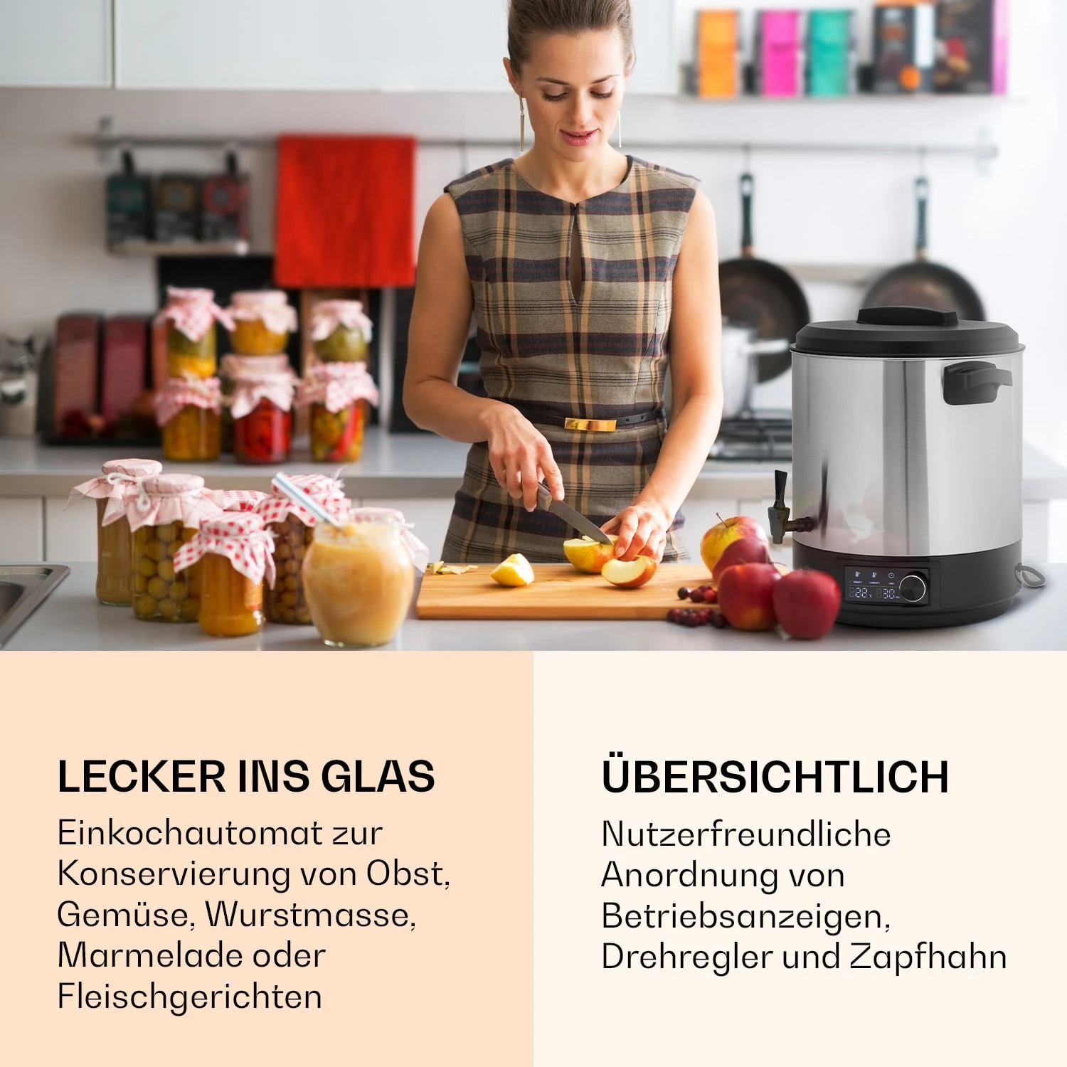 Abbey 25 Einkochautomat Getränkespender 25L 100°C 180min Edelstahl 2 Abbey 25 Einkochautomat Getränkespender 25L 100°C 180min Edelstahl – Bild 2