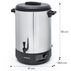 Abbey 40 Einkochautomat Getränkespender 40L 100°C 180min Edelstahl -Klarstein 10041839 yy 0008 dimensions