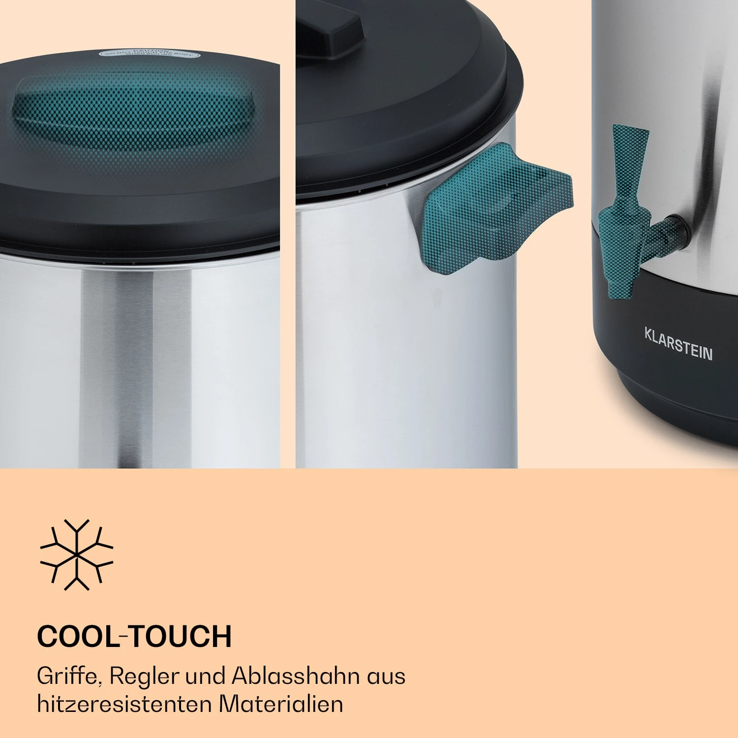 Abbey 60 Einkochautomat Getränkespender 60L 100°C 180min Edelstahl 5 Abbey 60 Einkochautomat Getränkespender 60L 100°C 180min Edelstahl – Bild 5