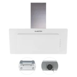 Lorea 90 Dunstabzugshaube Inklusive 2 X Aktivkohlefilter Weiß -Klarstein 60002200 yy 0004 detail Klarstein Lorea Abzugshaube 90cm weiss