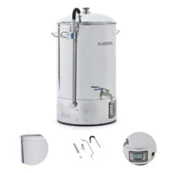 Mundschenk + Eintauchkühler Bierbrauanlage 2500W 30l 304 Edelstahl 9 Mundschenk + Eintauchkühler Bierbrauanlage 2500W 30l 304 Edelstahl -Klarstein 60002275 yy 0003 detail Klarstein Mundschenk Maischekessel Bierbrauanlage