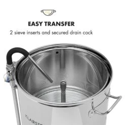 Mundschenk XXL + Eintauchkühler Bierbrauanlage 3000W 50l 304 Edelstahl -Klarstein 60002276 yy 0004 logo Klarstein Mundschenk XXL Maischekessel Edelstahl