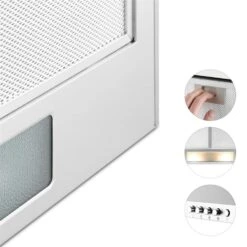 Karajan 60 Dunstabzugshaube Umluftset 536 M³/h Aktivkohlefilter 8 Karajan 60 Dunstabzugshaube Umluftset 536 M³/h Aktivkohlefilter -Klarstein 60002307 yy 0005 detail cooker hood 60cm Stainless steel