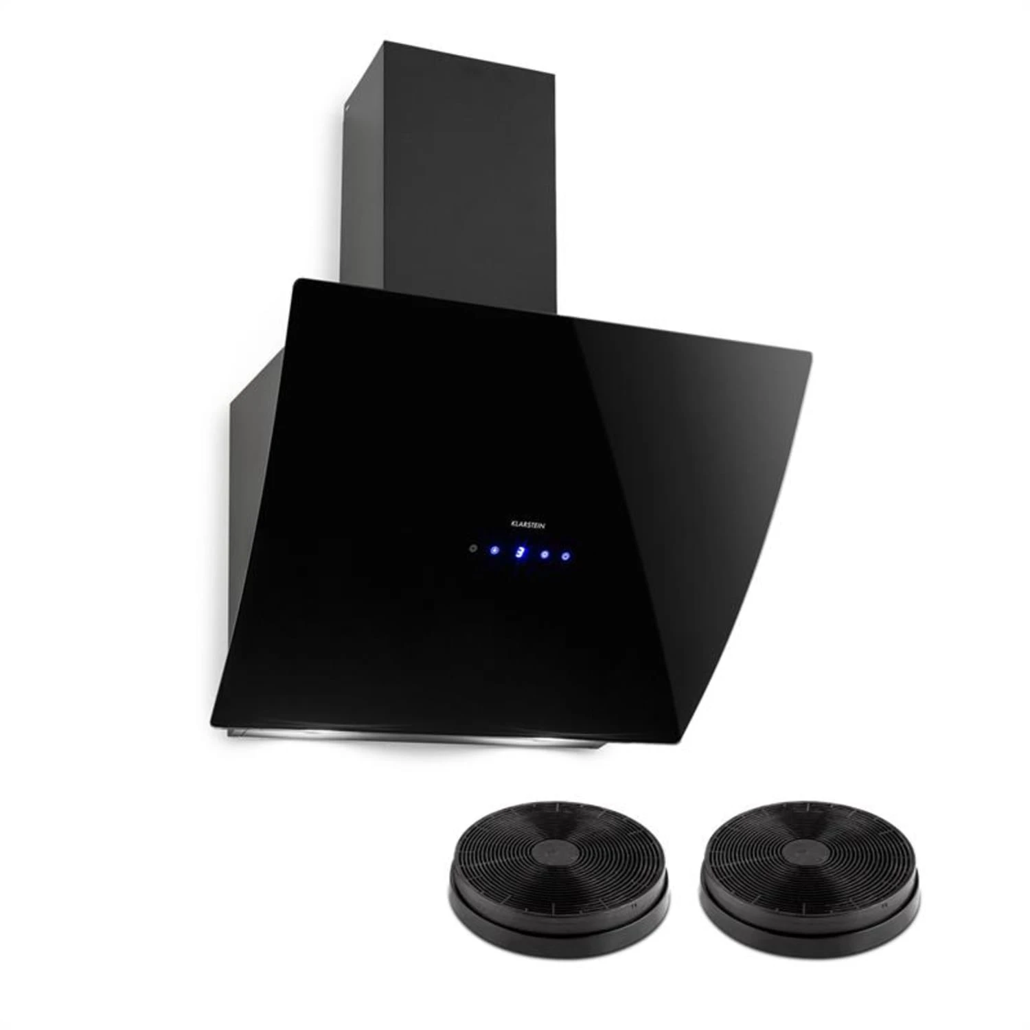 Annabelle 60 Dunstabzugshaube Umluftset 595 M³/h Touch-Armatur Schwarz