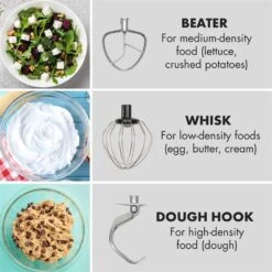 Curve Plus Küchenmaschinen-Set | 5l | 4-in-1 Fleischwolf | Silber 16 Curve Plus Küchenmaschinen-Set | 5l | 4-in-1 Fleischwolf | Silber -Klarstein 60002330 yy 0007 logo Klarstein Curve Plus Kuechenmaschinen Set silber