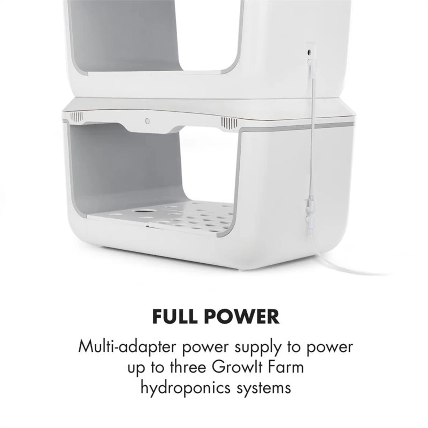 GrowIt Connection Set 3 Teile Verbindungsrahmen/-kabel & Netzteil Weiß 4 GrowIt Connection Set 3 Teile Verbindungsrahmen/-kabel & Netzteil Weiß – Bild 4