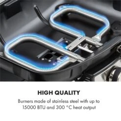 Parforce Duo Gasgrill 2 Brenner 4,4kW 15000BTU Gasschlauch Schwarz 16 Parforce Duo Gasgrill 2 Brenner 4,4kW 15000BTU Gasschlauch Schwarz -Klarstein 60002433 yy 0005 logo Klarstein Parforce Duo Gasgrill 2 Brenner schwarz