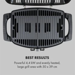 Parforce Duo Gasgrill 2 Brenner 4,4kW 15000BTU 300°C Gasschlauch Grau -Klarstein 60002434 yy 0003 logo Klarstein Parforce Duo Gasgrill 2 Brenner grau