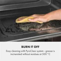 Gusteau Delicatessa Einbau-Ofen-Set Induktion 7000W Schwarz Edelstahl -Klarstein 60002594 yy 0004 logo Klarstein Gusteau Elektrischer Einbaubackofen schwarz