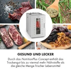 Master Jerky 16 Dörrautomat + Fleischhaken Set 1500W 40-90 °C 15h-Timer Edelstahl Silber 13 Master Jerky 16 Dörrautomat + Fleischhaken Set 1500W 40-90 °C 15h-Timer Edelstahl Silber -Klarstein 60002668 de 0005 logo