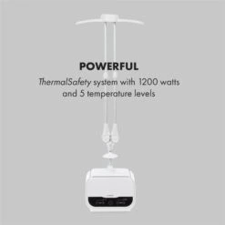 ShirtButler Pro Automatisches Trocknersystem Hemd & Hose 1200 W 2-in-1 70 °C Timer Weiß 14 ShirtButler Pro Automatisches Trocknersystem Hemd & Hose 1200 W 2-in-1 70 °C Timer Weiß -Klarstein 60002669 yy 0007 logo Klarstein ShirtButler Pro Trocknersystem weiss