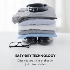 ShirtButler Pro Automatisches Trocknersystem Hemd / Hose / Schuhe 1200W 2-in-1 70°C Timer Weiß -Klarstein 60002670 yy 0005 logo Klarstein ShirtButler Pro Trocknersystem weiss